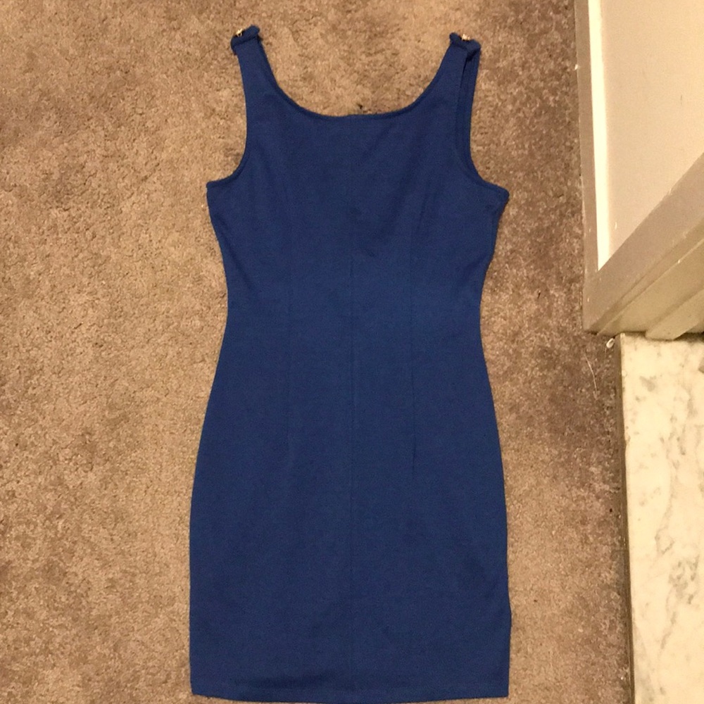 Royal Blue form fitting dress. With tags.